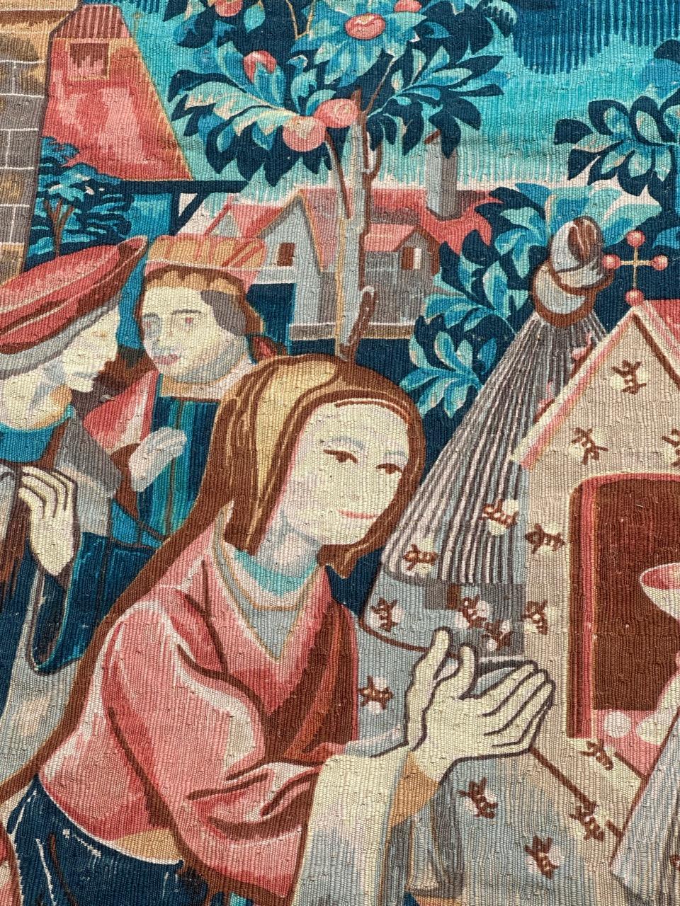 Merveilleuse tapisserie sérigraphiée à la main 