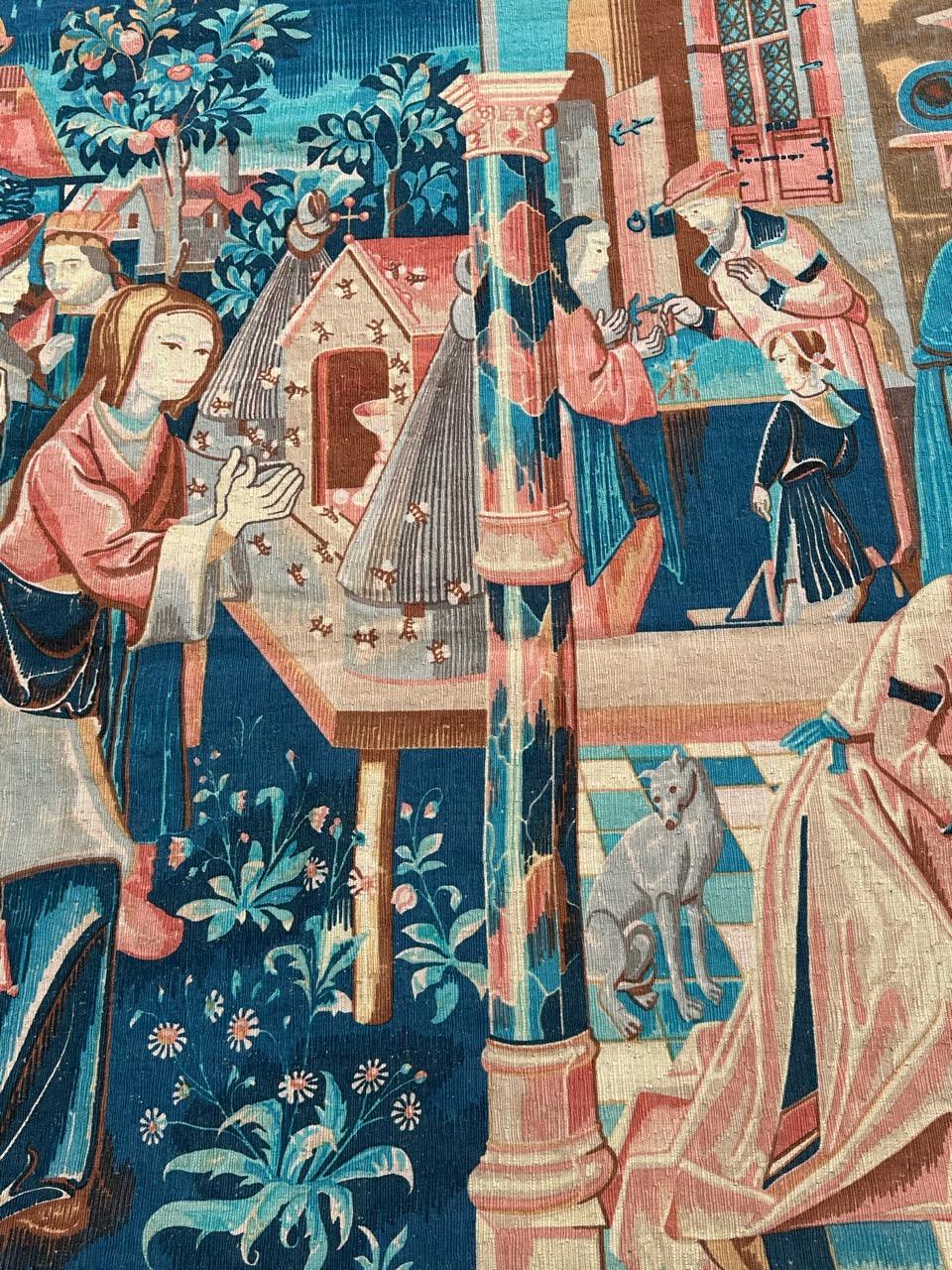 Merveilleuse tapisserie sérigraphiée à la main 