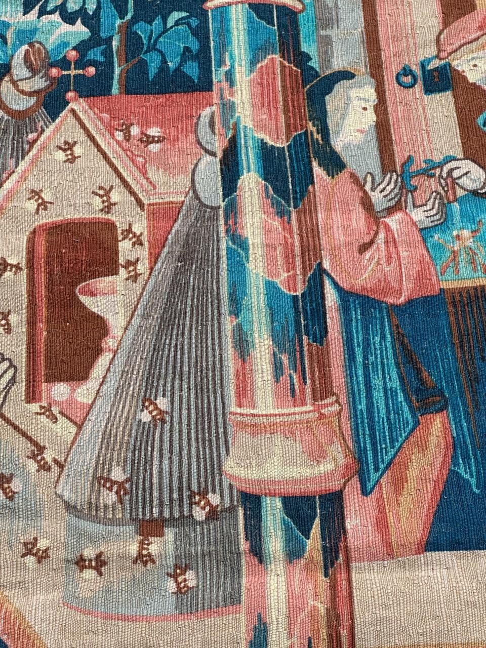 Merveilleuse tapisserie sérigraphiée à la main 