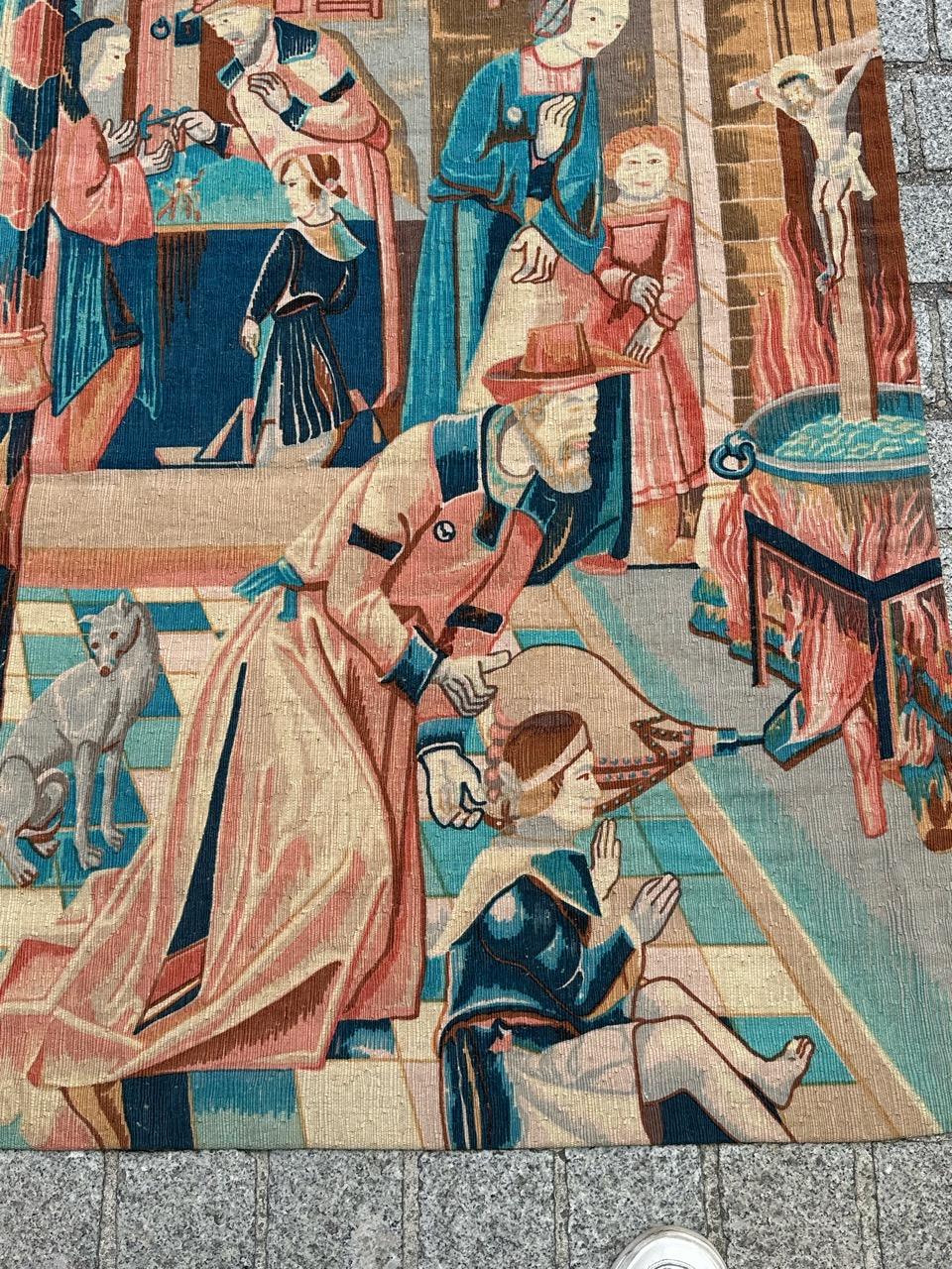 Merveilleuse tapisserie sérigraphiée à la main 