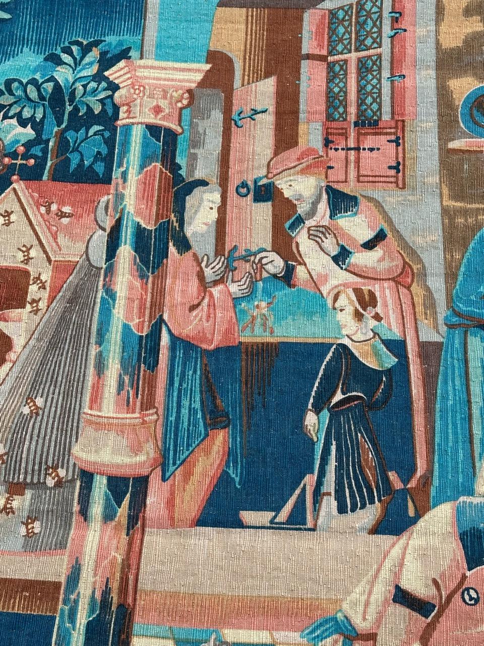 Laine Merveilleuse tapisserie sérigraphiée à la main 