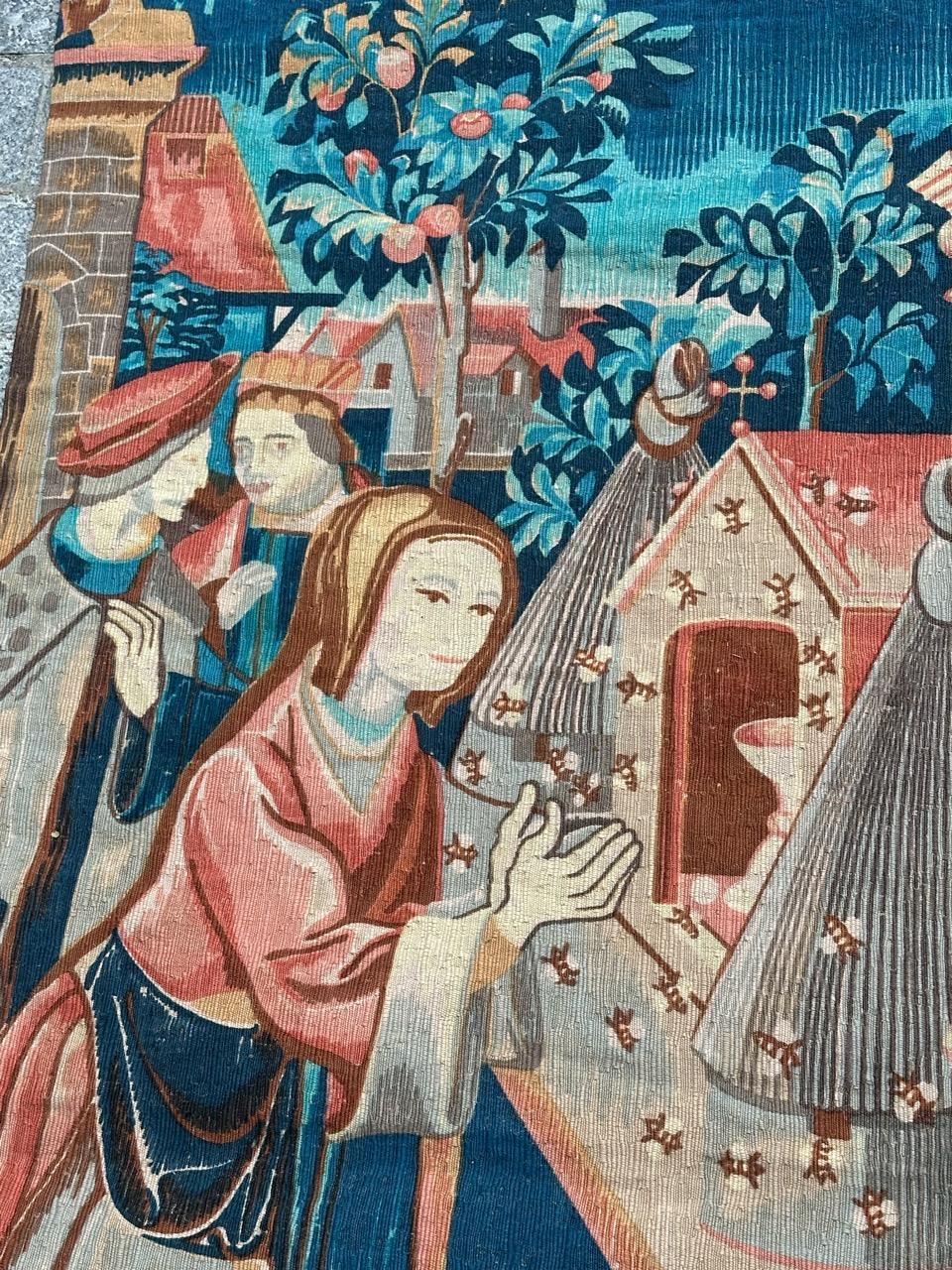 Merveilleuse tapisserie sérigraphiée à la main 