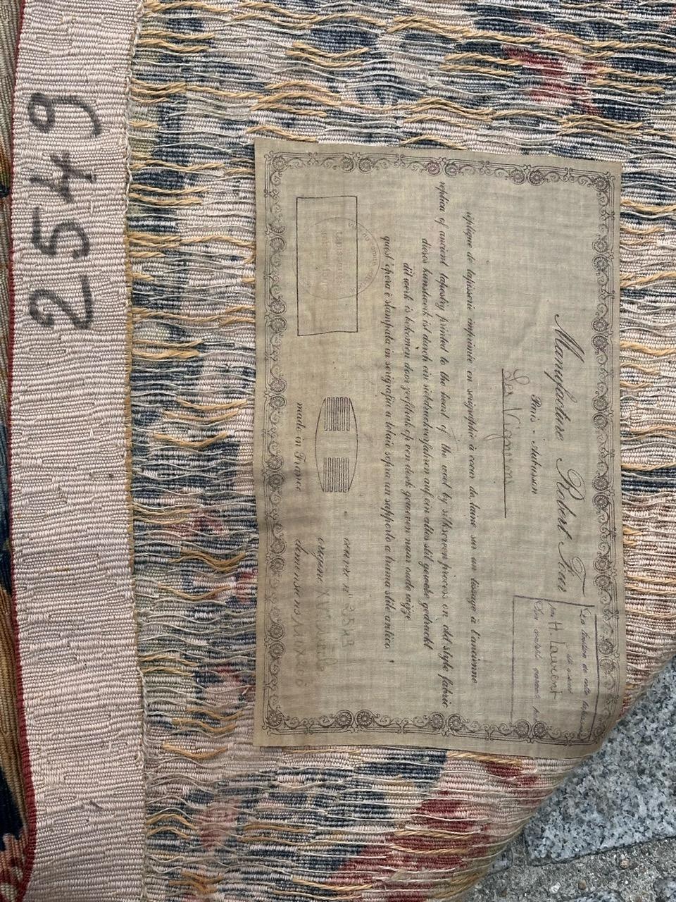 Wunderschöne Vintage Französisch Bildschirm von Hand gedruckt Tapisserie 