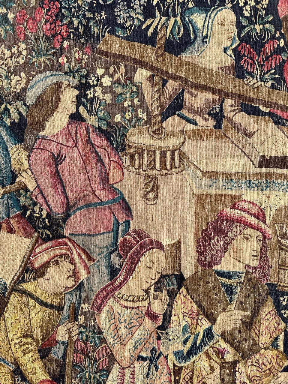 Wunderschöner französischer Vintage-Siebdruck, gedruckt von Hand, Wandteppich Vendanges Museumsdesign im Angebot 7