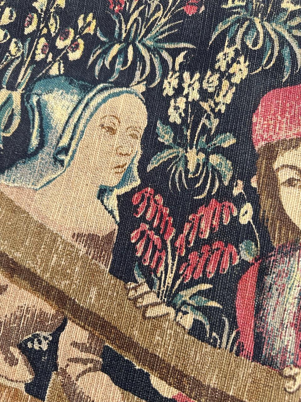 Wunderschöner französischer Vintage-Siebdruck, gedruckt von Hand, Wandteppich Vendanges Museumsdesign im Angebot 10