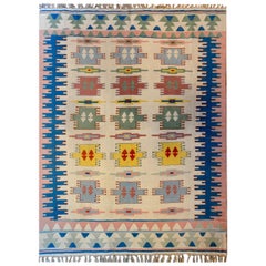 Wonderful Vintage Indian Dhurrie Rug