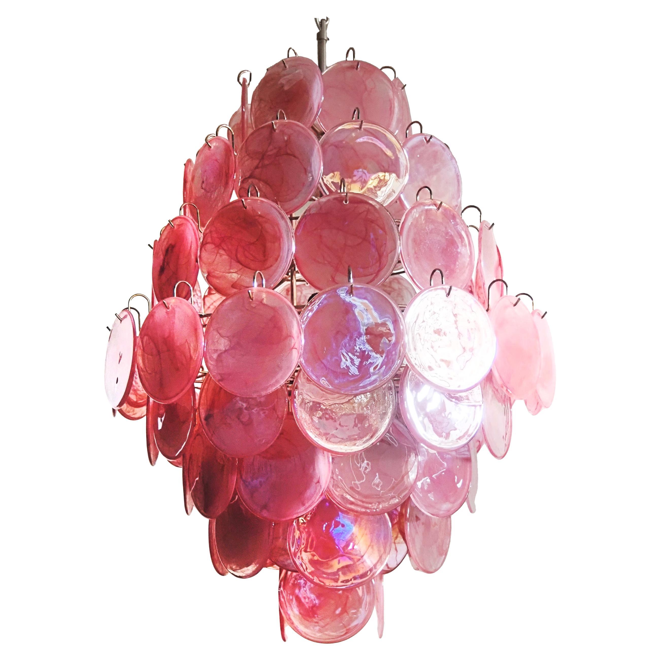 Mid-Century Italian Murano chandelier For Sale 8