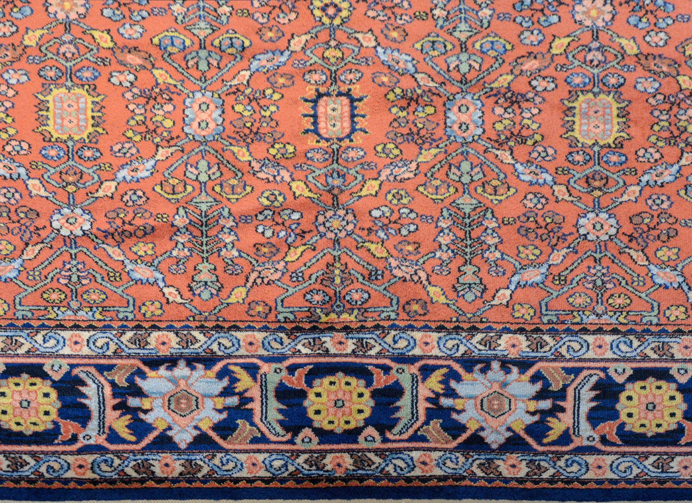 Wonderful Vintage Kerastan Style Rug In Good Condition In Chicago, IL