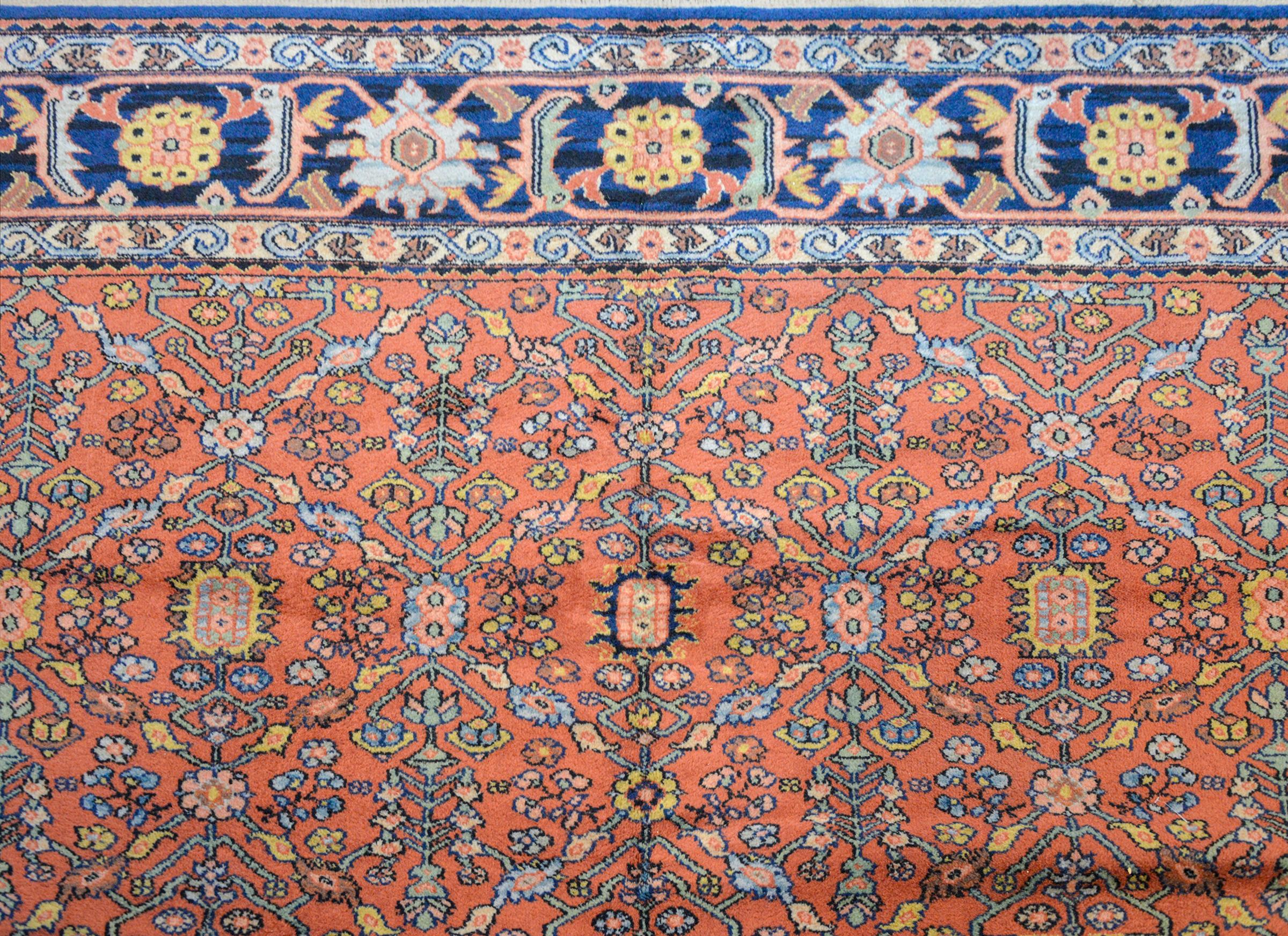 Late 20th Century Wonderful Vintage Kerastan Style Rug