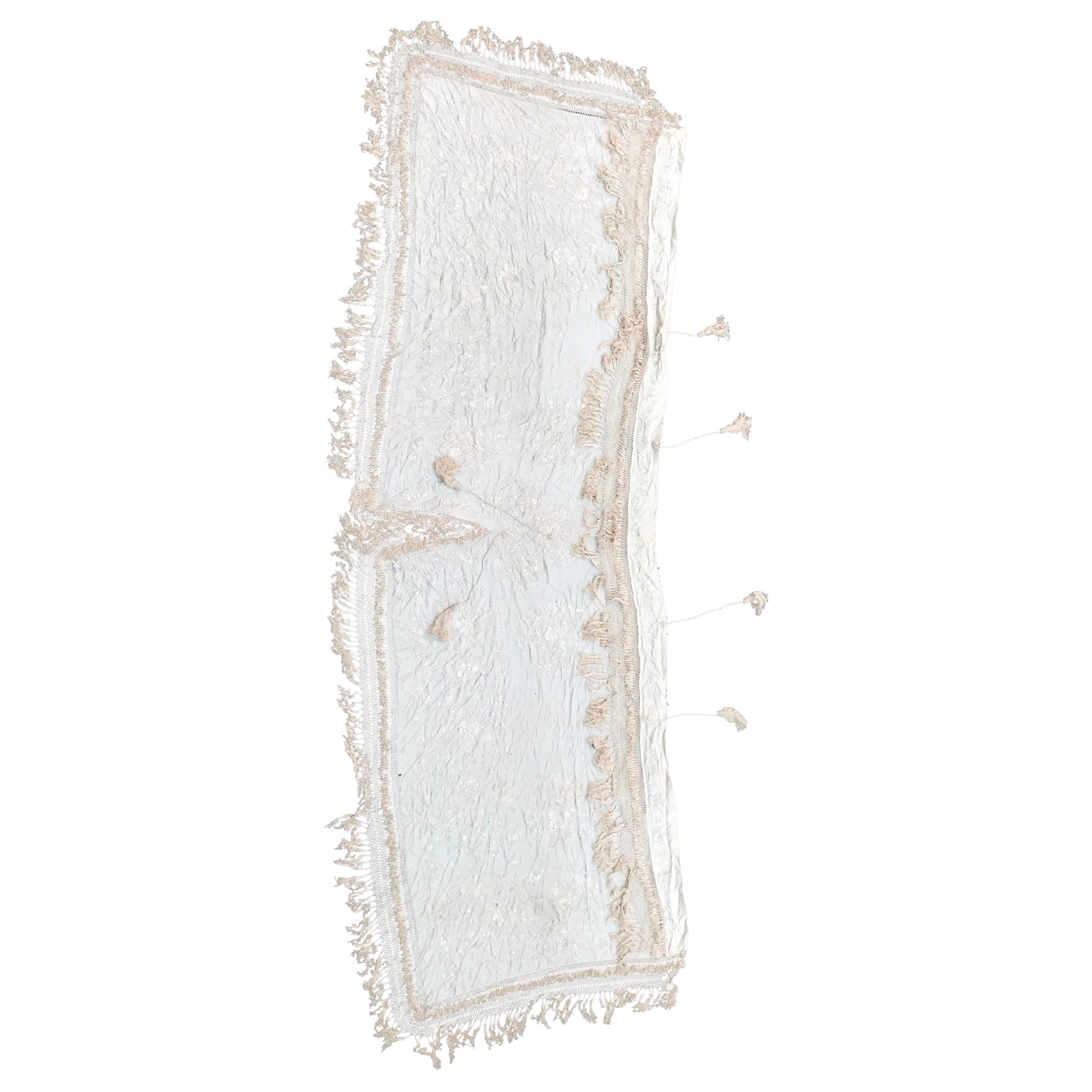 White Rococo Cotton Crochet Lace Vintage Style Circles M351