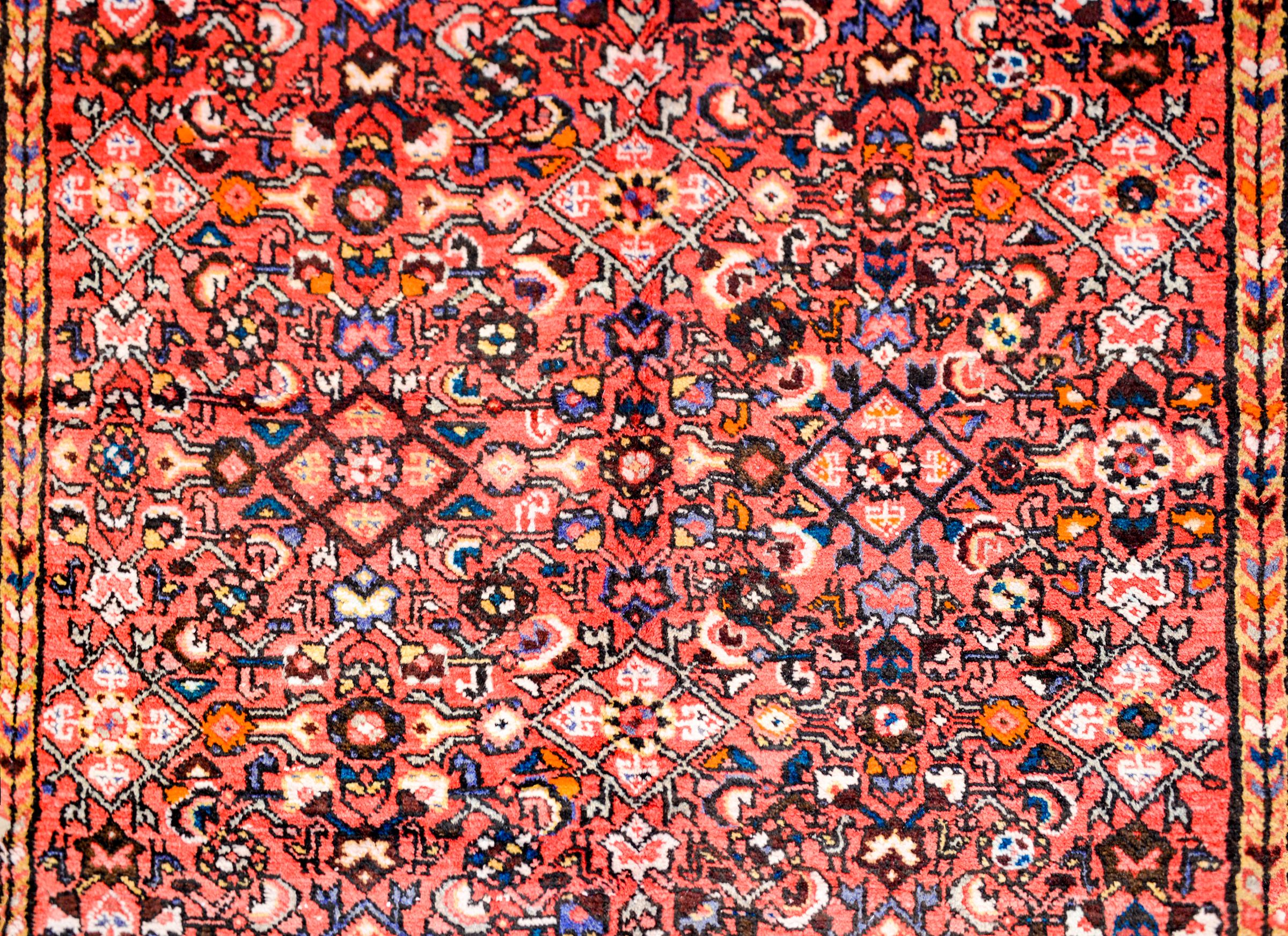 Erstaunlicher Hamadan-Teppich aus der Mitte des 20. Jahrhunderts (Persisch) im Angebot