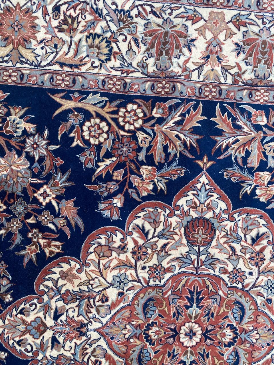 Hand-Knotted Bobyrug’s Wonderful Vintage Persian Design Fine Chinese Rug For Sale