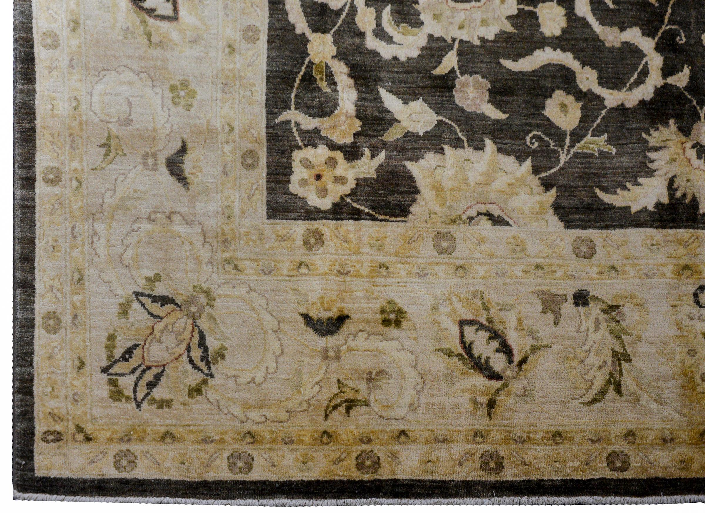 Wunderschöner Vintage-Peshawar-Teppich (Wolle) im Angebot
