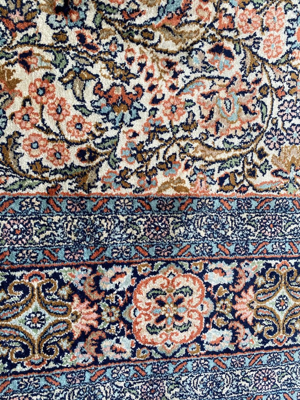 Wonderful Vintage Silk Kashmir Rug 11