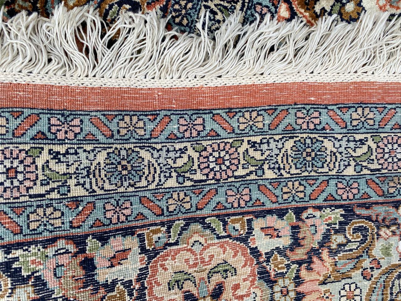 Wonderful Vintage Silk Kashmir Rug 13