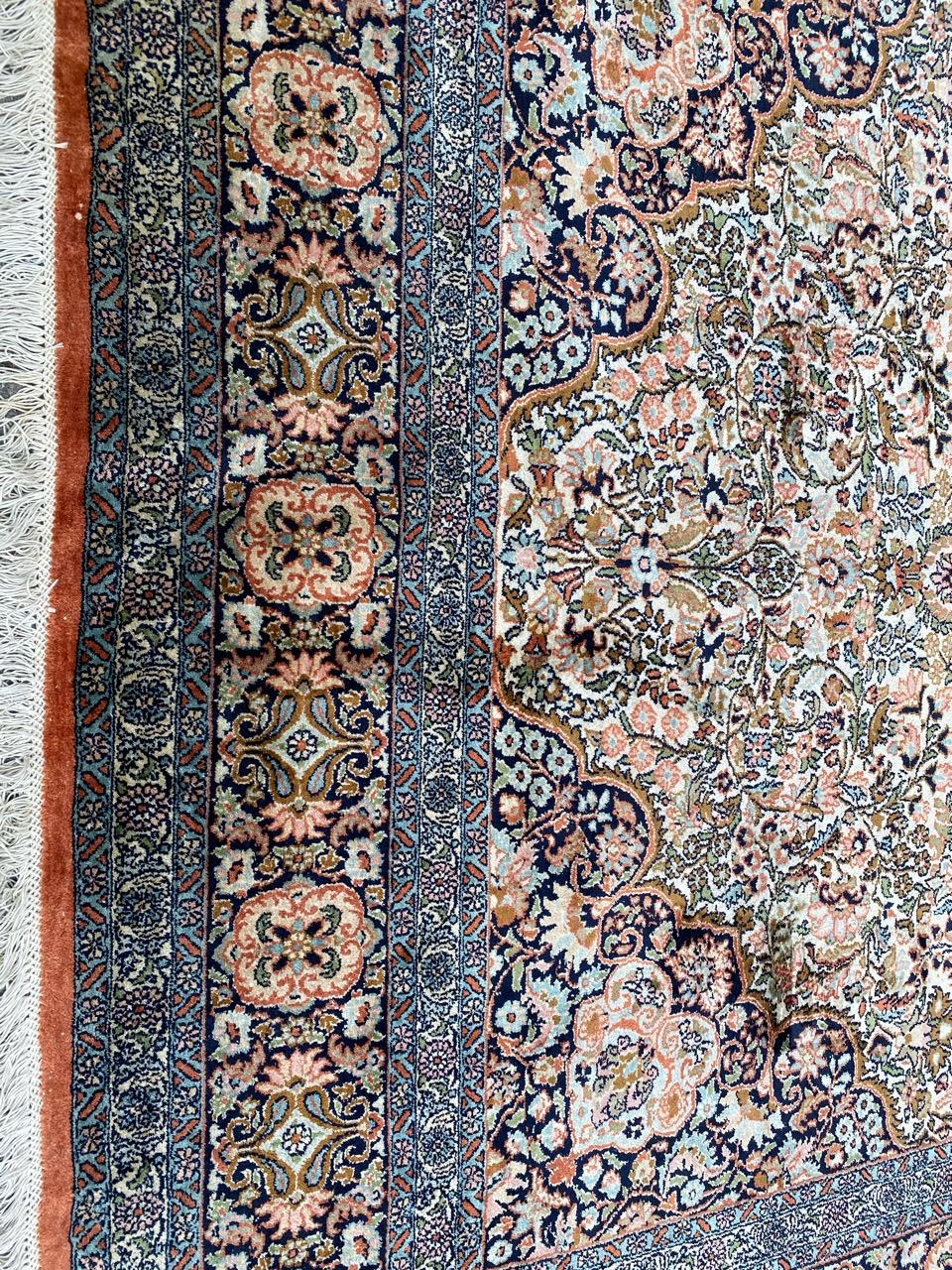Tabriz Wonderful Vintage Silk Kashmir Rug