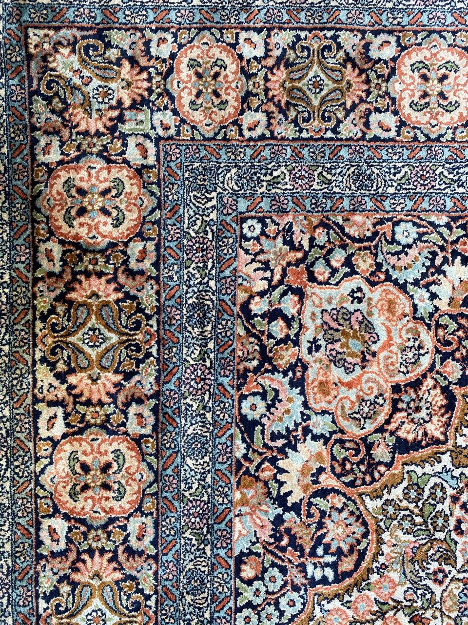 Pakistani Wonderful Vintage Silk Kashmir Rug