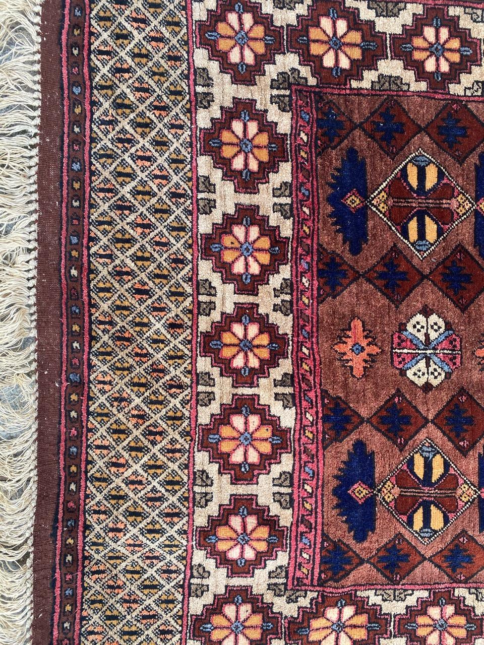 Tribal Wonderful Vintage Silk Turkmen Rug For Sale