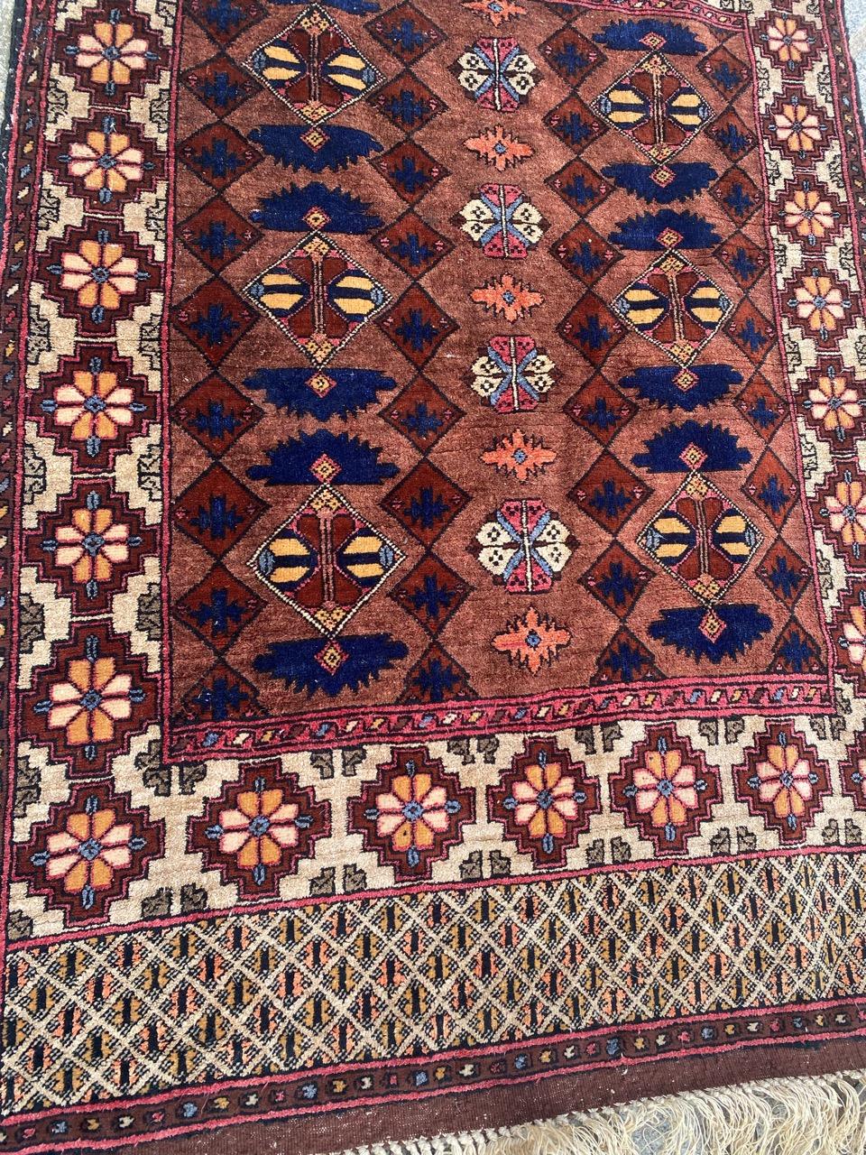 Wonderful Vintage Silk Turkmen Rug For Sale 1