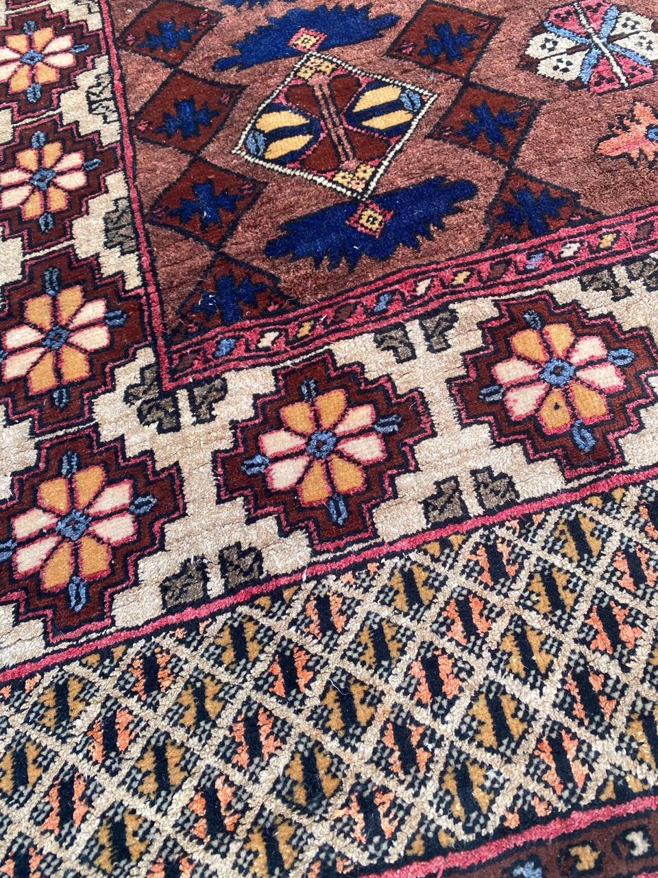 Wonderful Vintage Silk Turkmen Rug For Sale 2