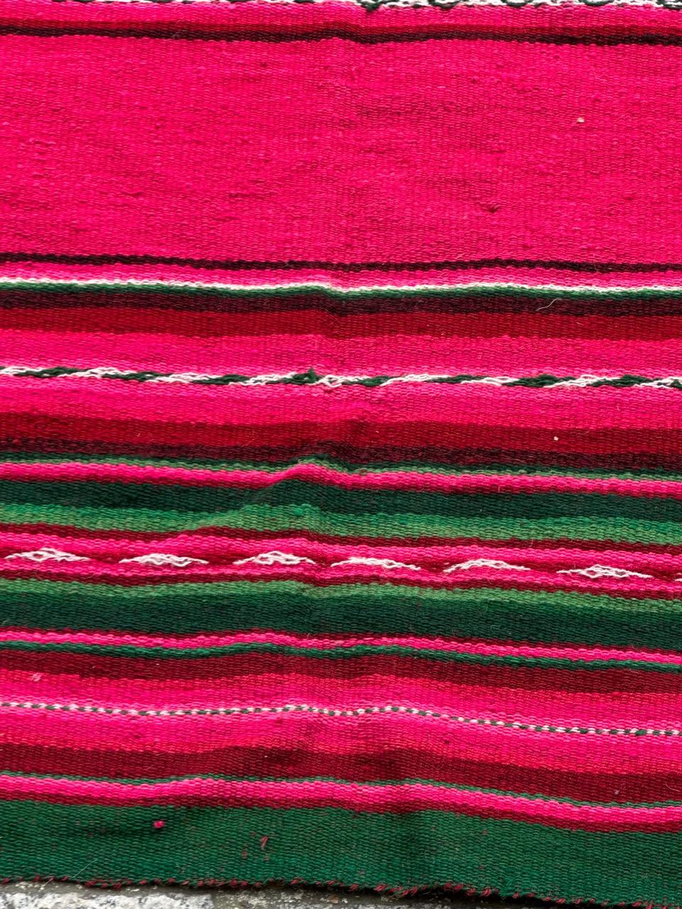 Wonderful Vintage South American Andean Peruvian Manta Cloth Kilim weaving For Sale 8