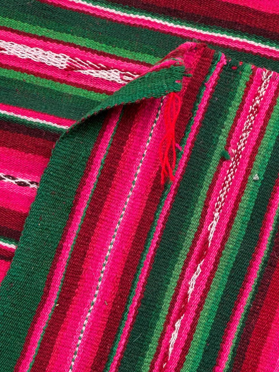 Wonderful Vintage South American Andean Peruvian Manta Cloth Kilim weaving For Sale 12