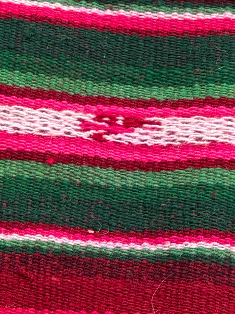 Wool Wonderful Vintage South American Andean Peruvian Manta Cloth Kilim weaving For Sale