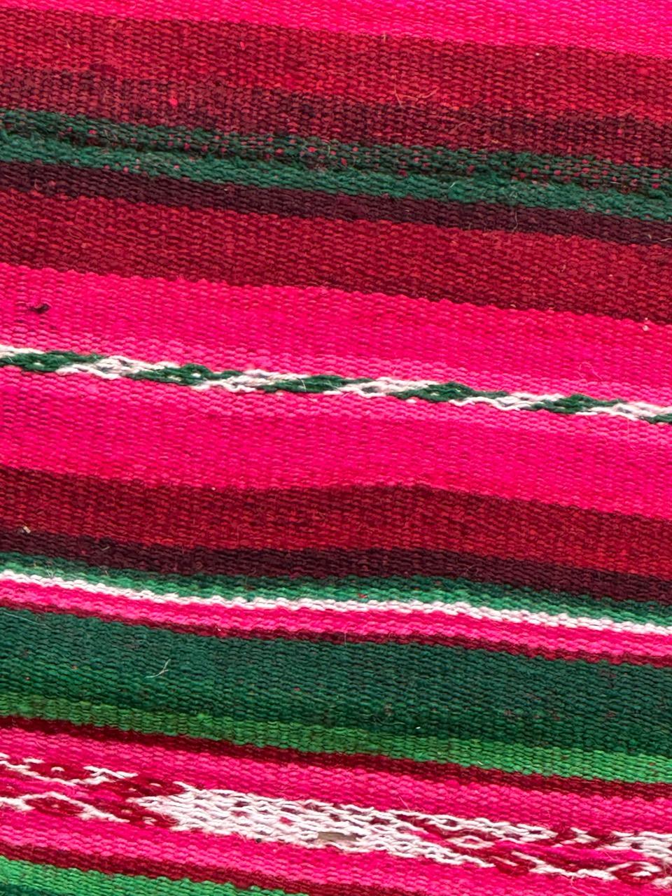 Wonderful Vintage South American Andean Peruvian Manta Cloth Kilim weaving For Sale 1