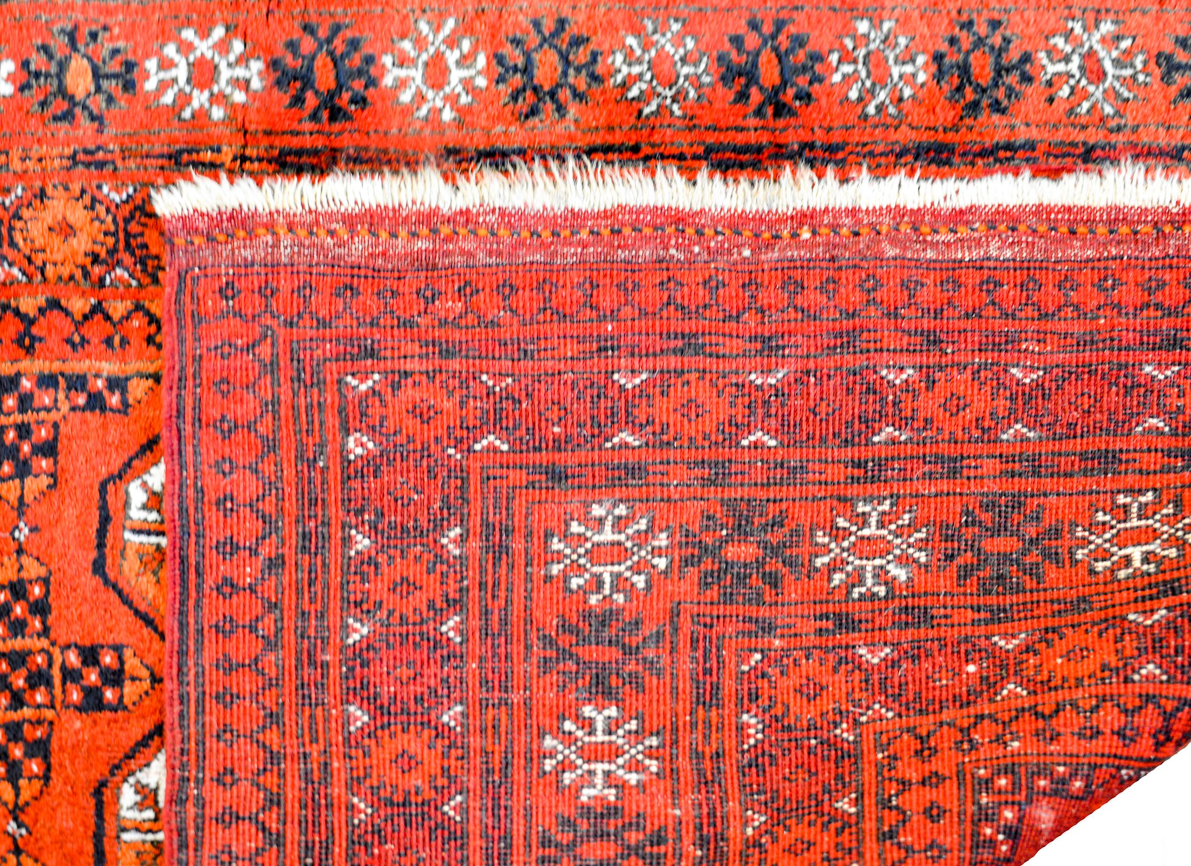 Mid-20th Century Wonderful Vintage Turkoman Rug