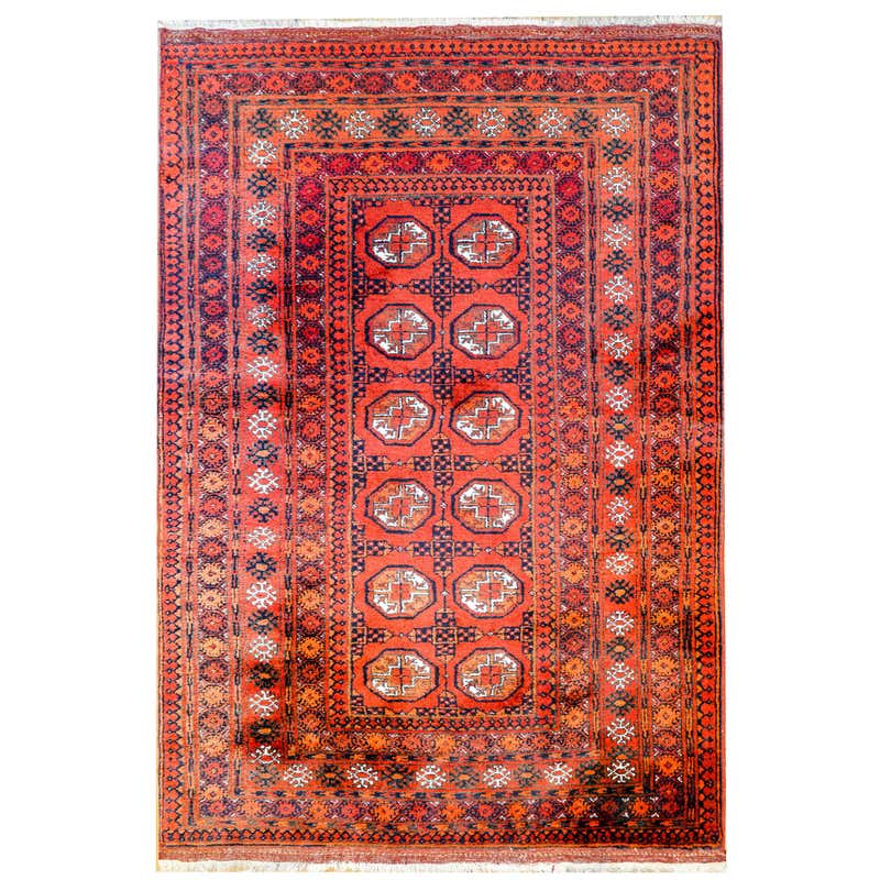 Wonderful Vintage Turkoman Rug at 1stDibs