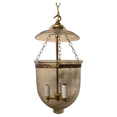 Splendida lanterna a sospensione in vetro soffiato Vaughan Petite Bell Jar