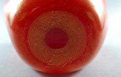 Wonderful Vintage Venini Fazzoletto Bicolore Handkerchief Art Glass Vase