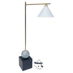 Wonderful Visual Comfort Kelly Wearstler "Cleo" Floor Lamp Bronze Brass Marble