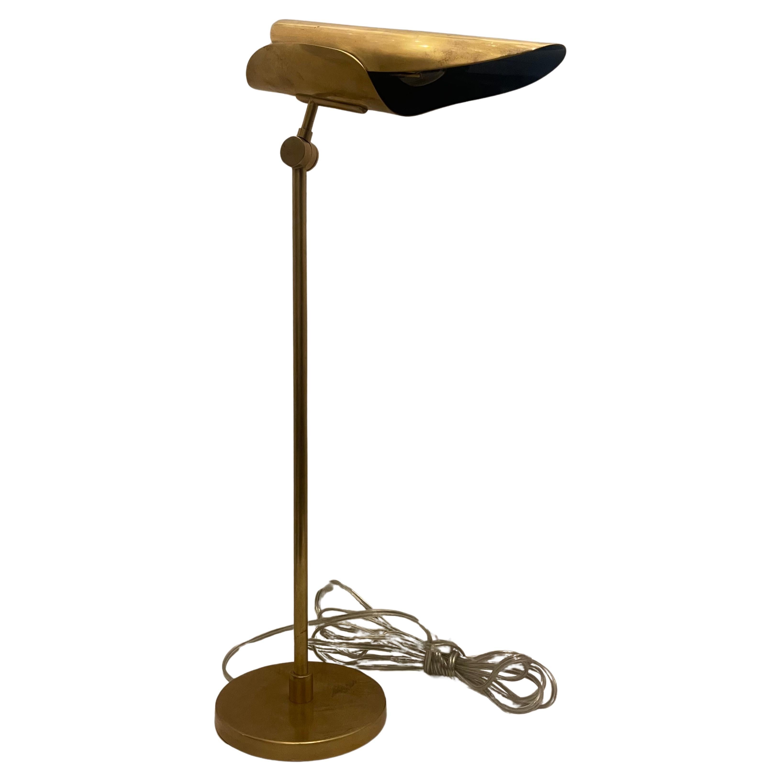 Wundervoller Visual Comfort Weichmessing  Blaue Champalimaud Flore Schreibtischlampe Signatur im Angebot