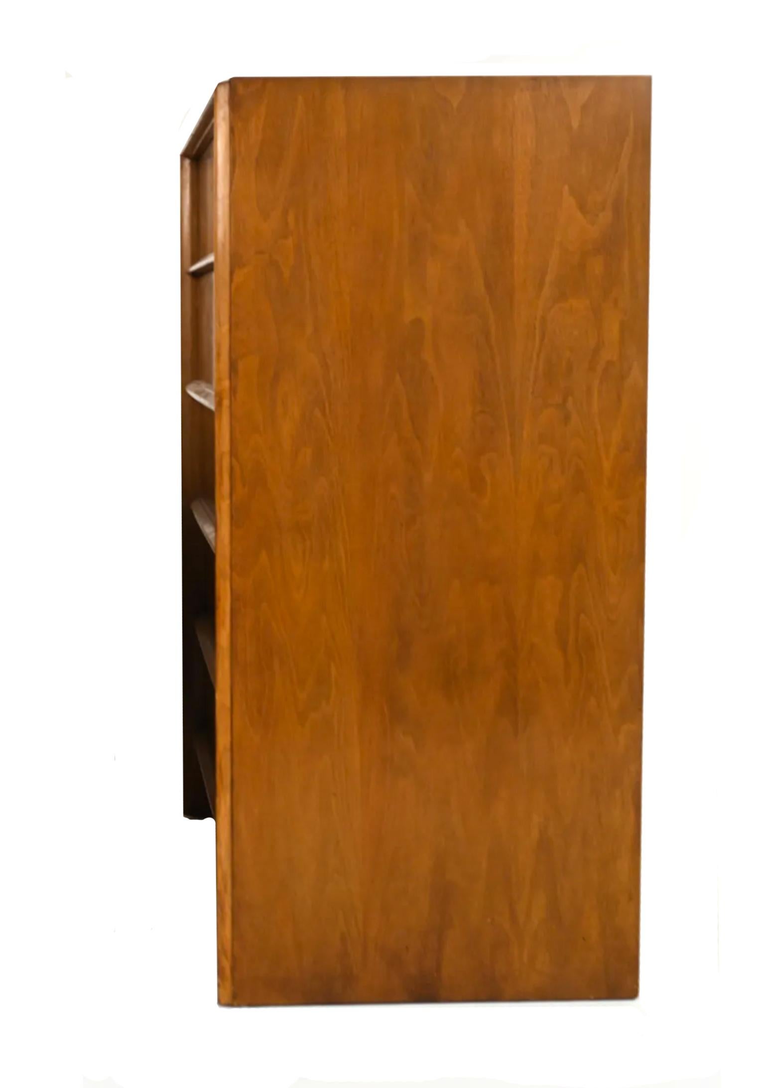 Mid-Century Modern Wonderful Walnut 5 Drawer tall Dresser by T.H. Robsjohn Gibbings for Widdicomb