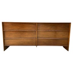 Wunderschöne Kommode aus Nussbaum mit 6 Schubladen von T.H. Robsjohn-Gibbings für Widdicomb