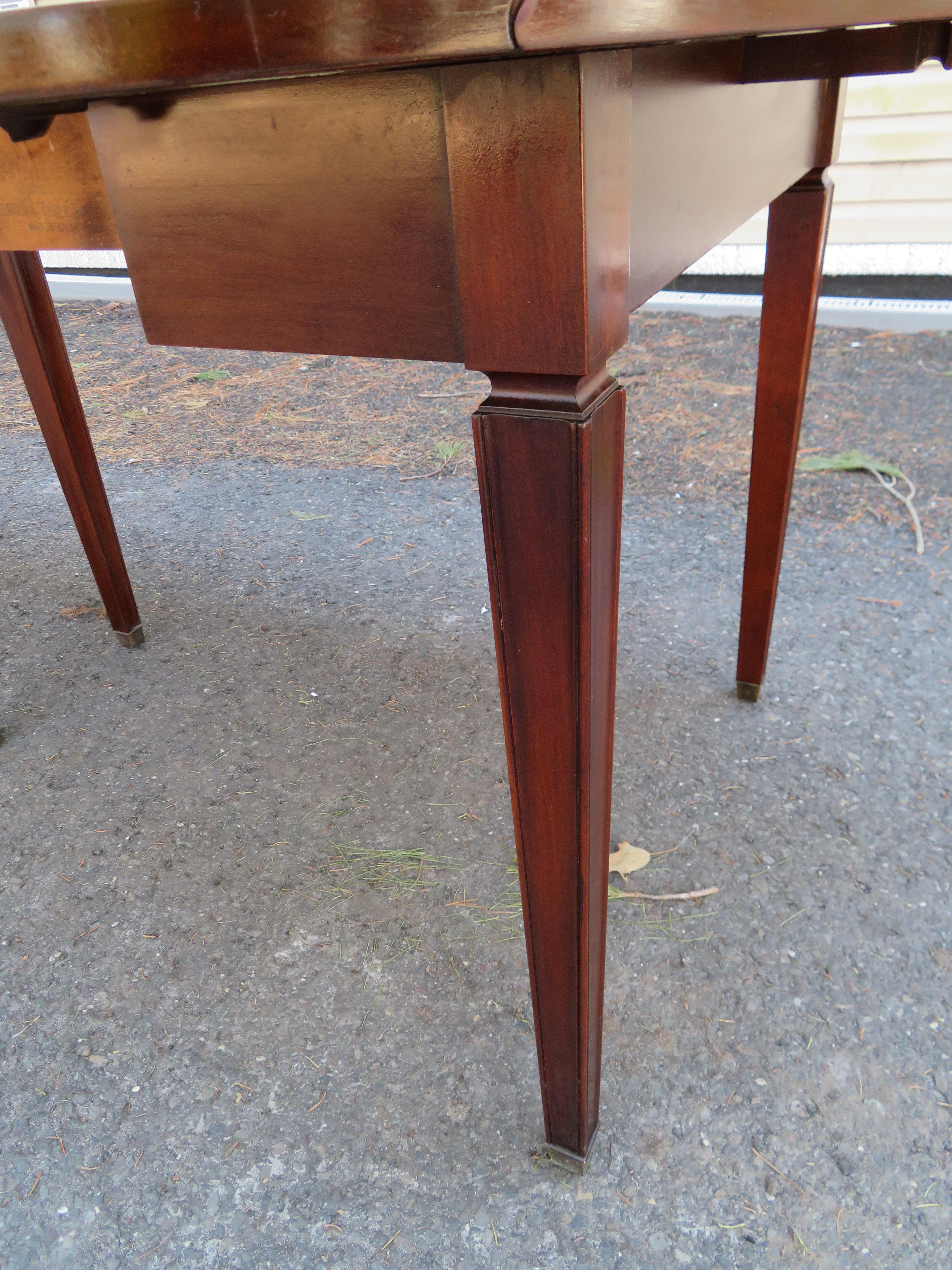 Mid-20th Century Wonderful Widdicomb Petite Drop Leaf Dining Table 4 Leaves Mid-Century Modern For Sale