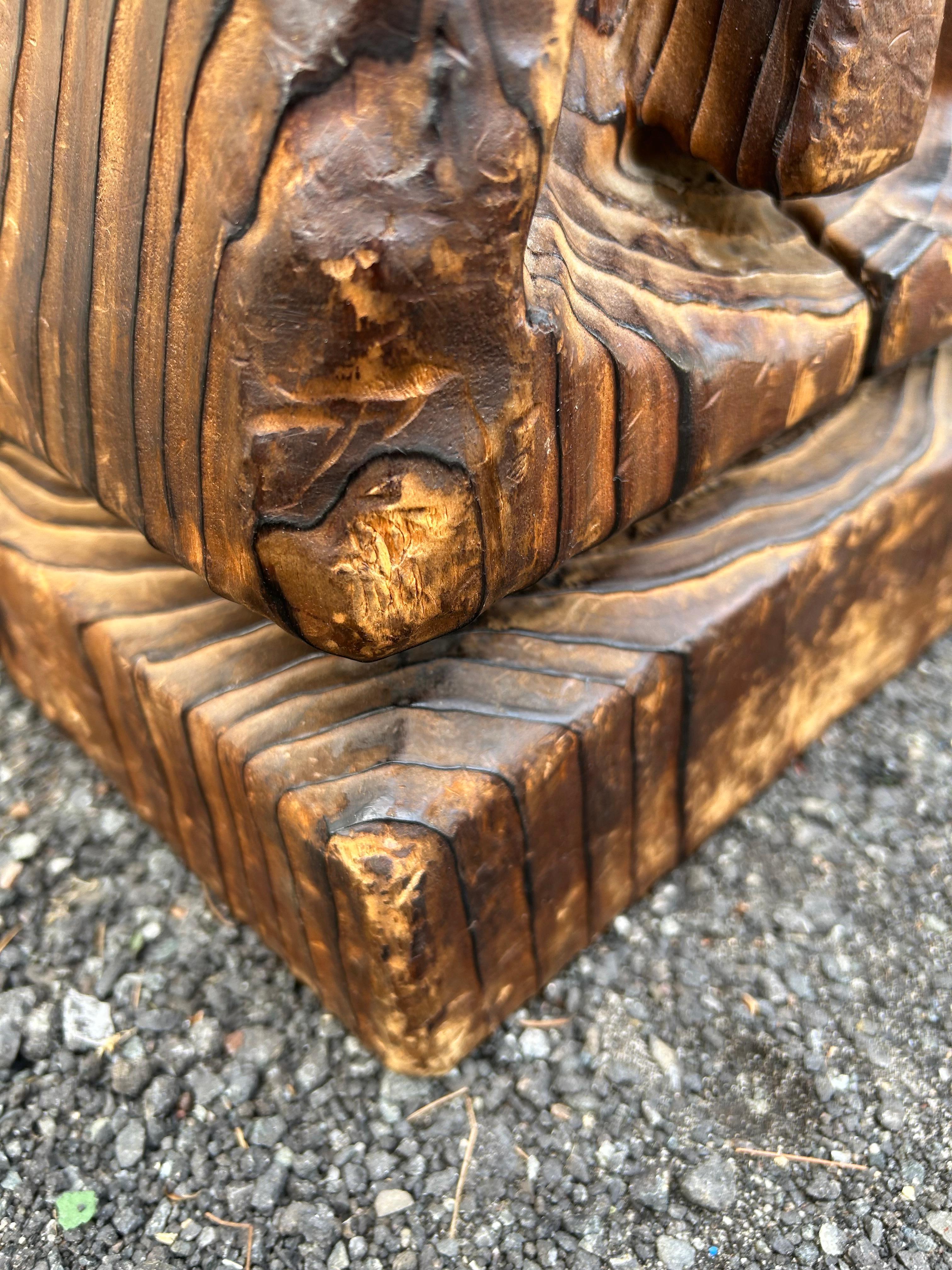 carved tiki bar stools for sale