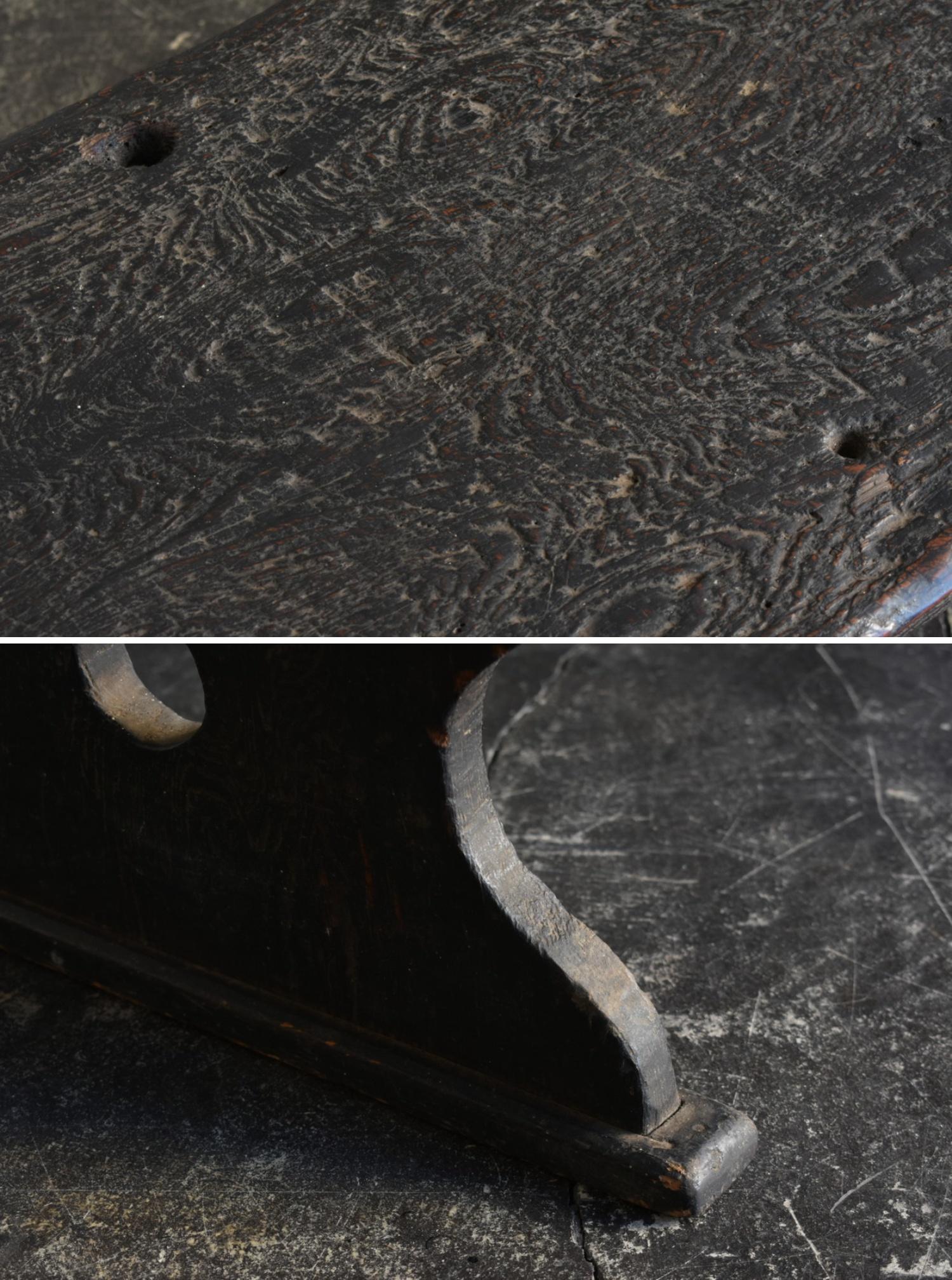 Wonderfully Cool Japanese Antique Black Wooden Low Table / Edo / 1780-1868 9