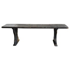 Wonderfully Cool Japanese Antique Black Wooden Low Table / Edo / 1780-1868