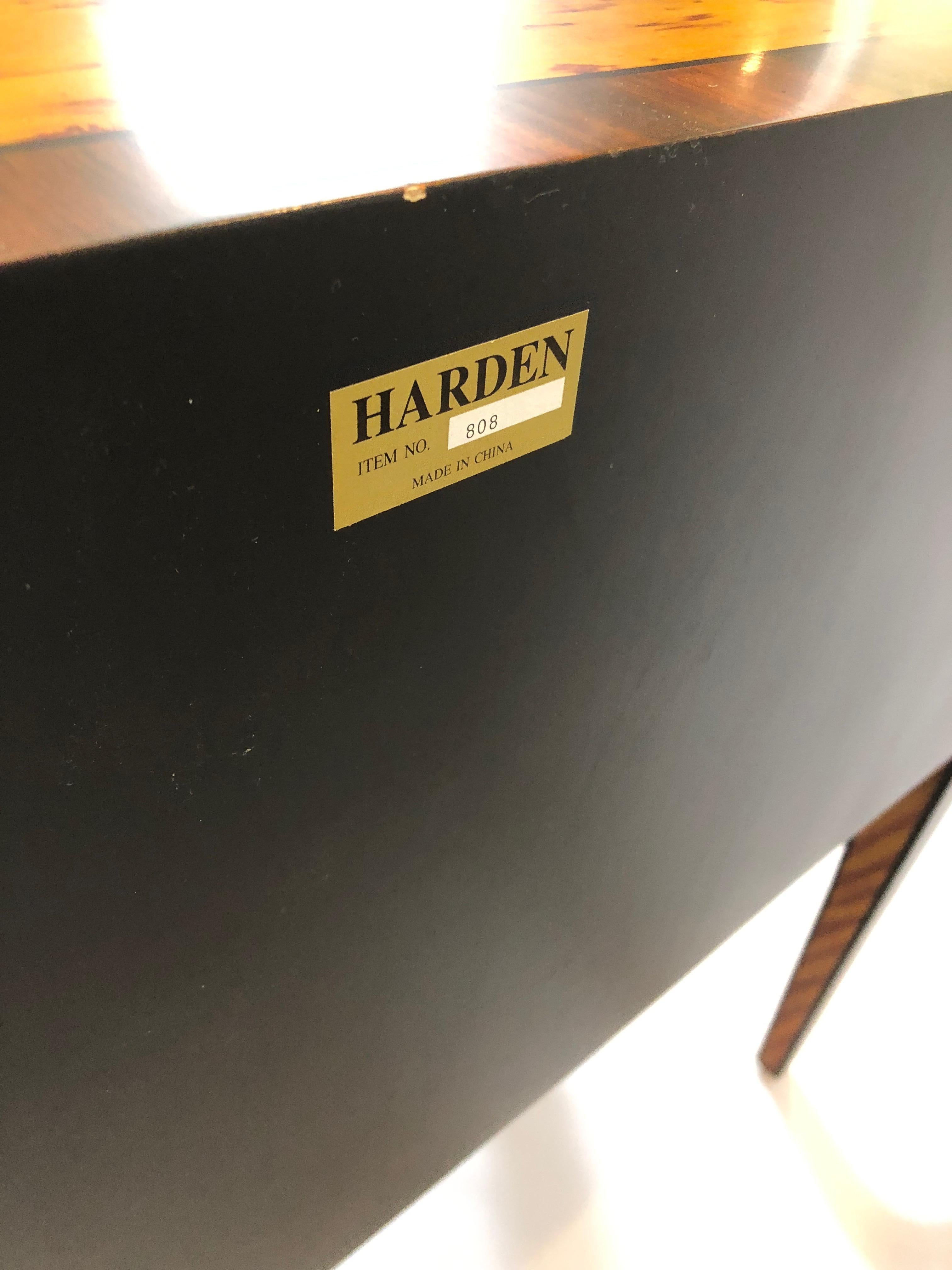 Wonderfully Decorative Grain Painted Lowboy Chest by Harden For Sale 5