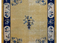 Wonderfully Distressed Chinese Art Deco Rug
