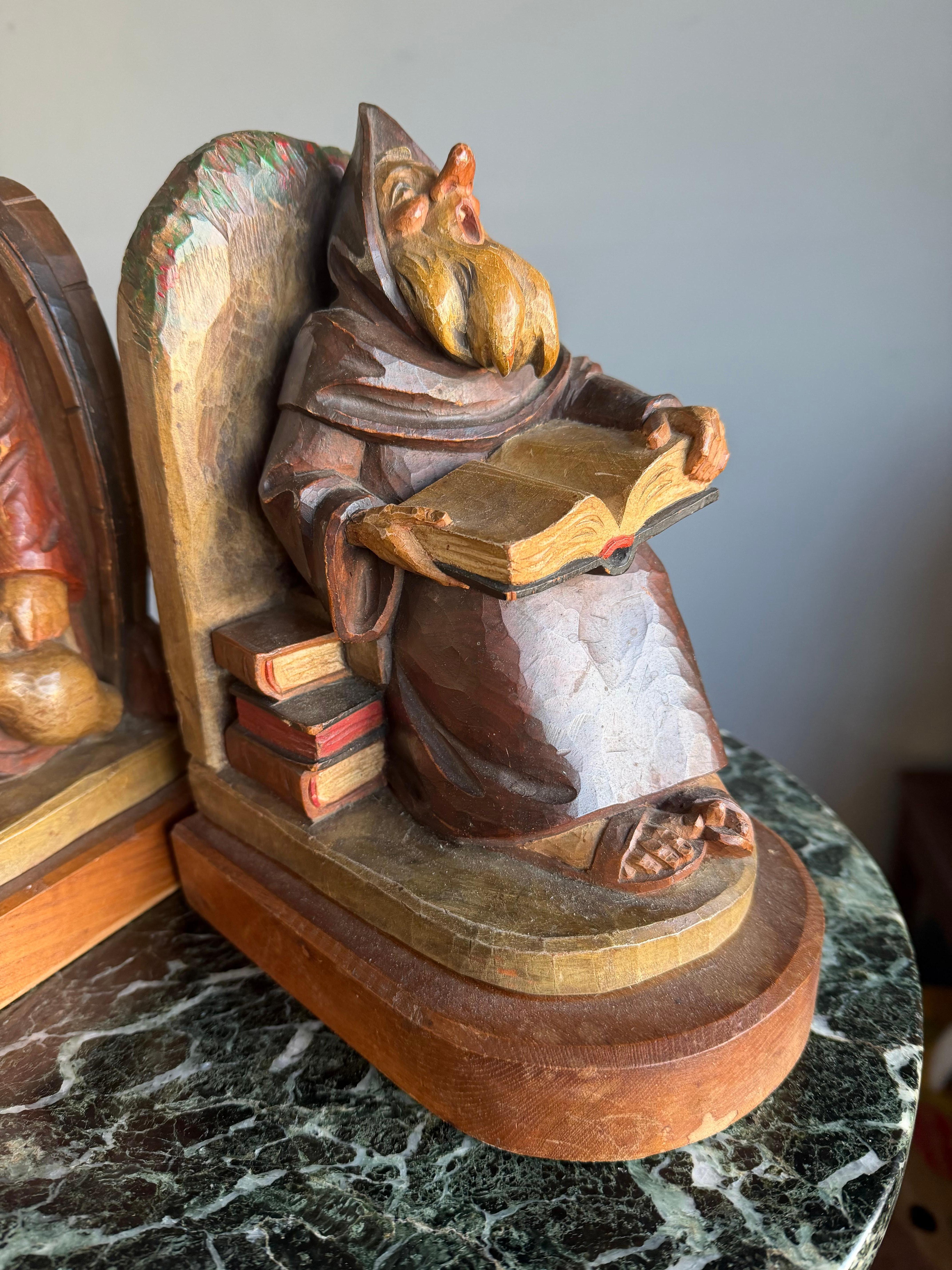 Paire de serre-livres merveilleusement expressifs, décoratifs, pratiques et pleins de caractère en vente 5