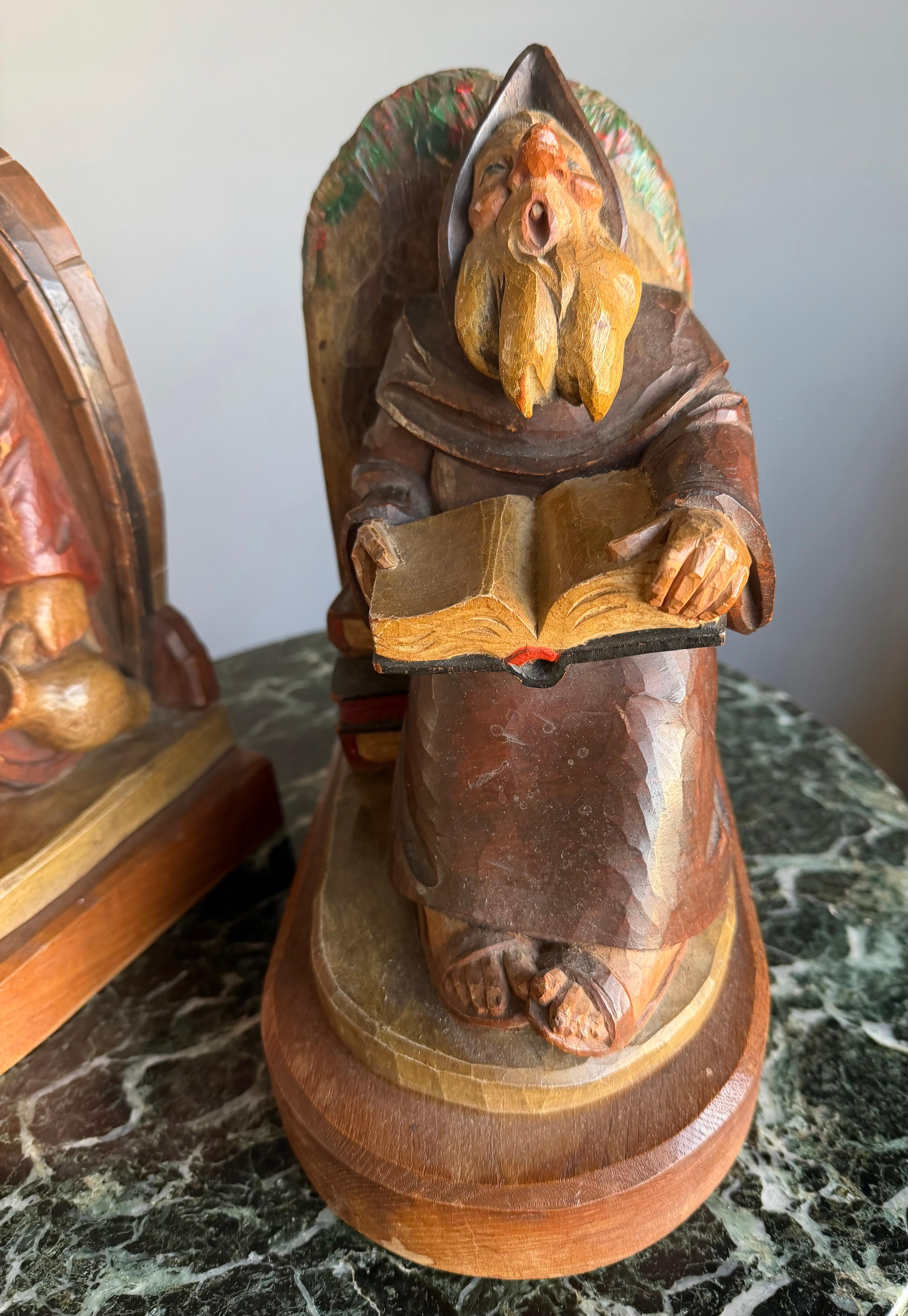 Paire de serre-livres merveilleusement expressifs, décoratifs, pratiques et pleins de caractère en vente 6