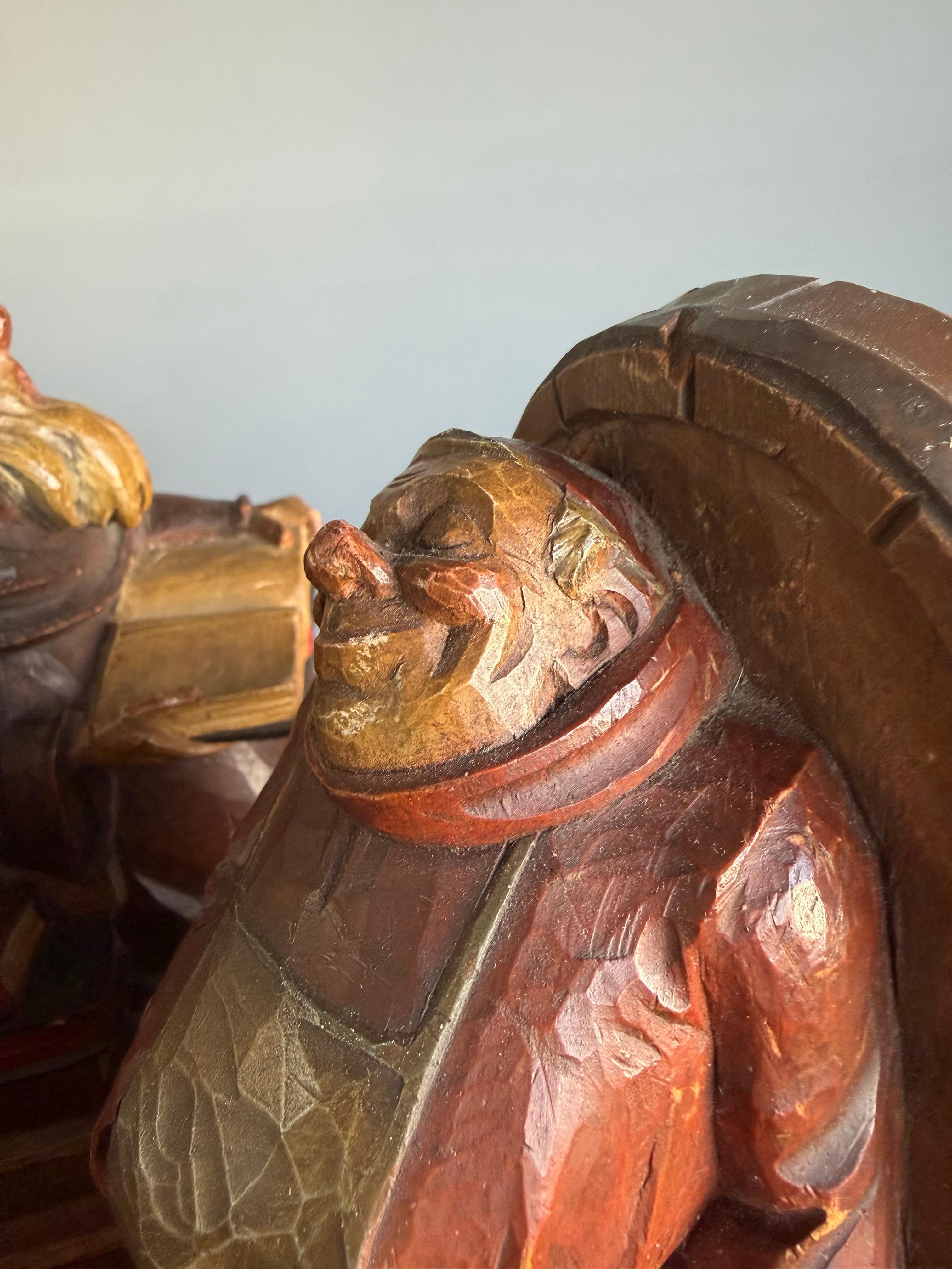 Paire de serre-livres merveilleusement expressifs, décoratifs, pratiques et pleins de caractère Bon état - En vente à Lisse, NL