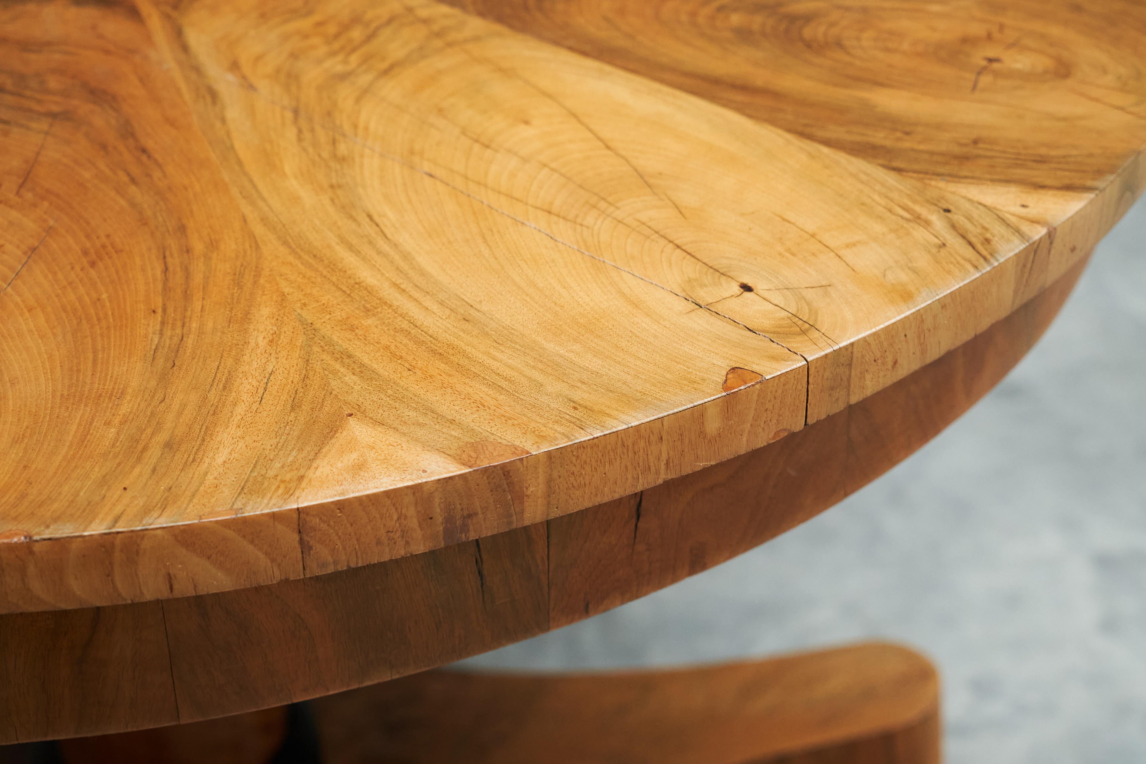 Merveilleuse table centrale Biedermeier marquetée Fin du 19e siècle en vente 7