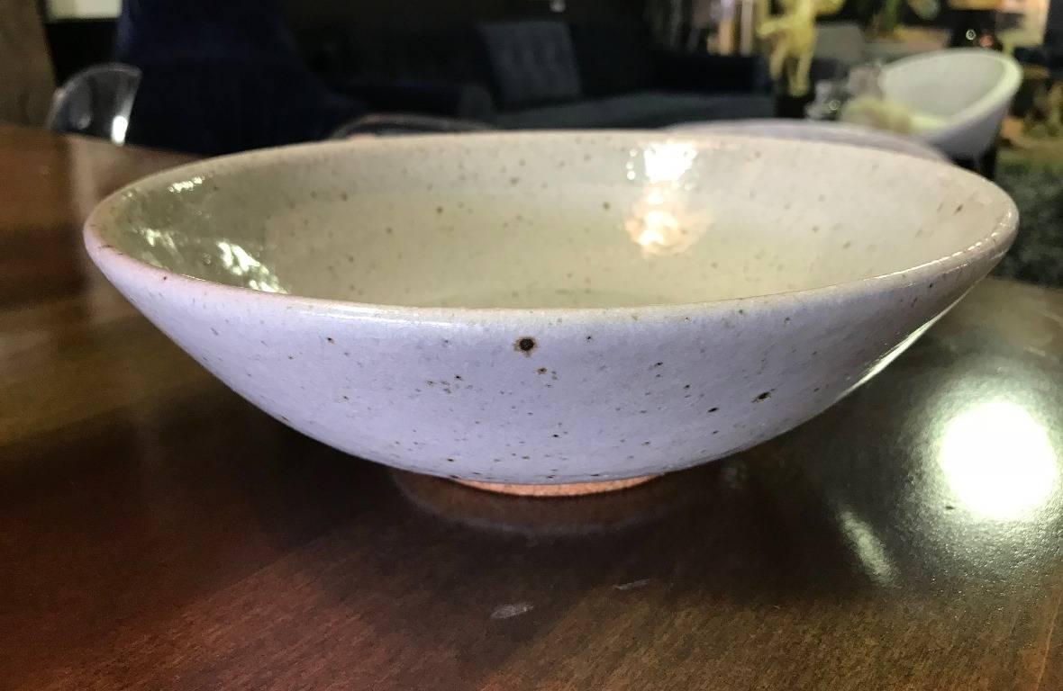 Earthenware Wonderfully Made Hand Thrown Glazed, Signed Ceramic Bowl