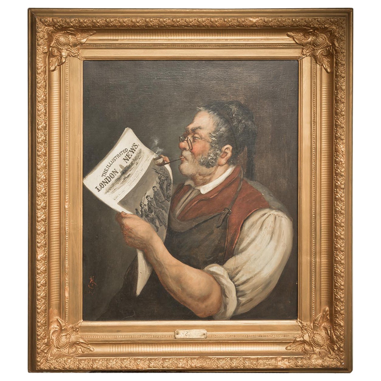 Wonderfully Original Oil Painting Artwork by the Artist and Signed J. Taylor For Sale