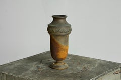 Wonderfully Patinated Art Deco Vase in Metal