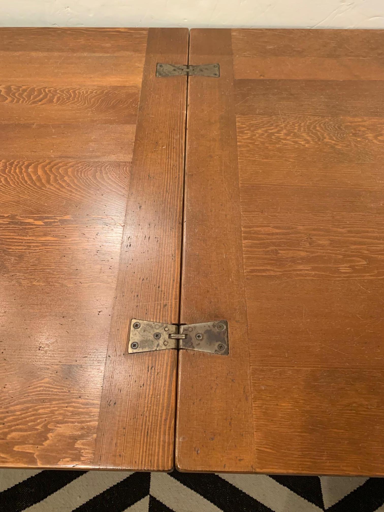 Wonderfully Versatile Vintage Folding Expandable Large or Small Dining Table 1